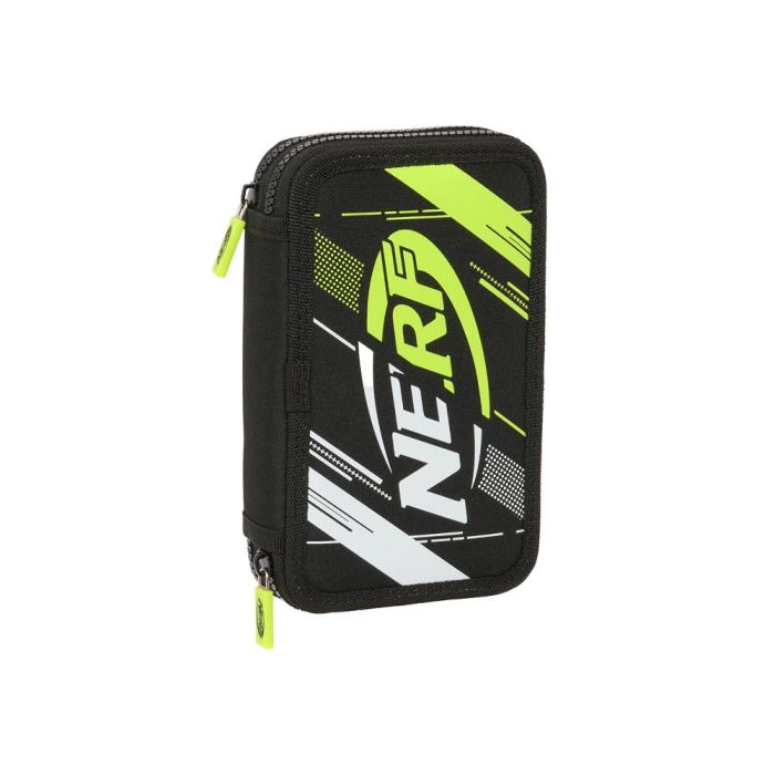 Plumier Doble Nerf Get ready Negro 12.5 x 19.5 x 4 cm (28 piezas)