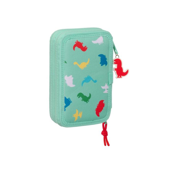 Plumier Doble Peppa Pig George Menta 12.5 x 19.5 x 4 cm (28 piezas) 1