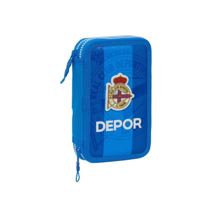 Plumier doble pqño 28 pcs real deportivo de la coruña 12,5x19,5x4cm