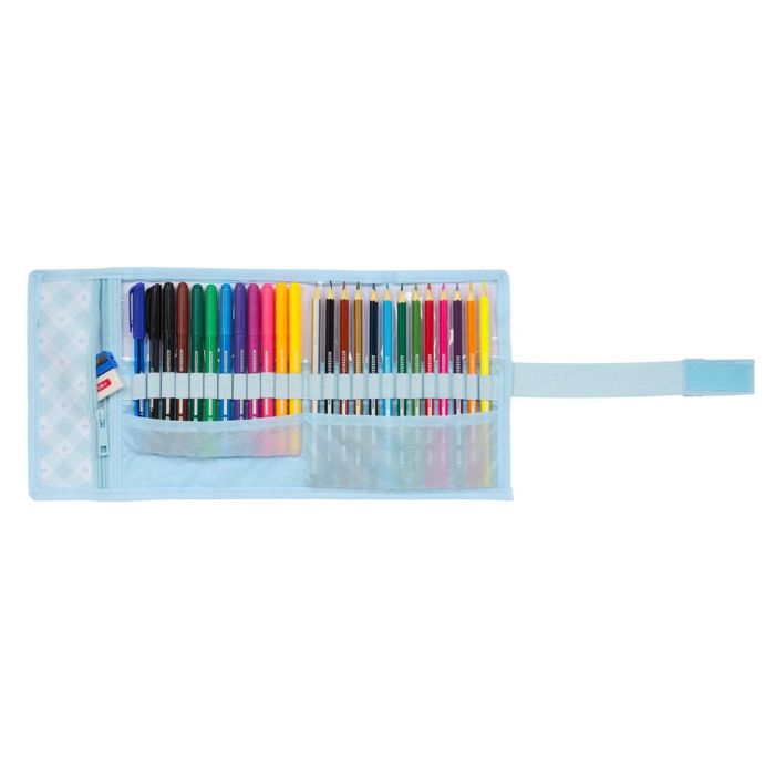 Plumier Glow Lab Cisnes Enrollable Azul 7 x 20 x 7 cm (27 Piezas) 2