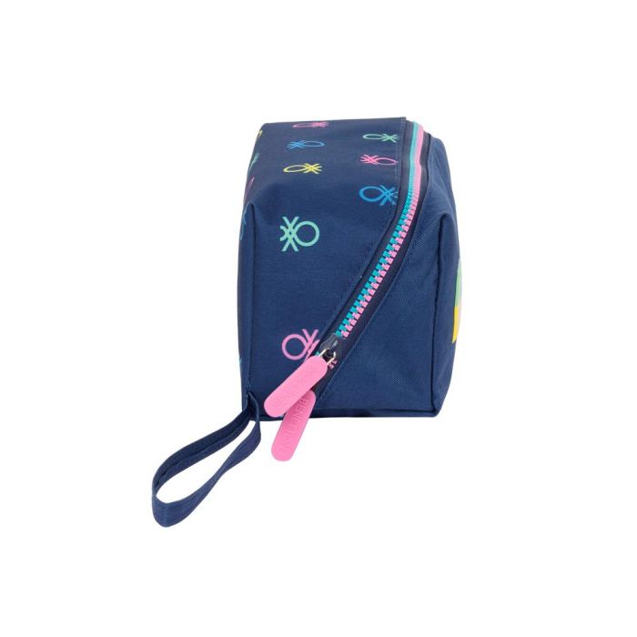 Estuche Escolar Benetton Cool Azul marino 22 x 10 x 10 cm 2