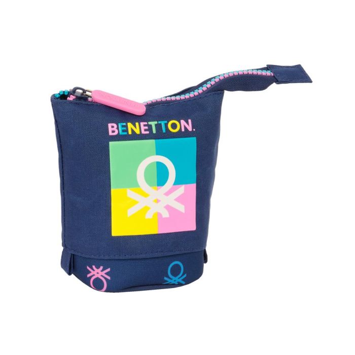 Estuche Cubilete Benetton Cool Azul marino 8 x 19 x 6 cm 2