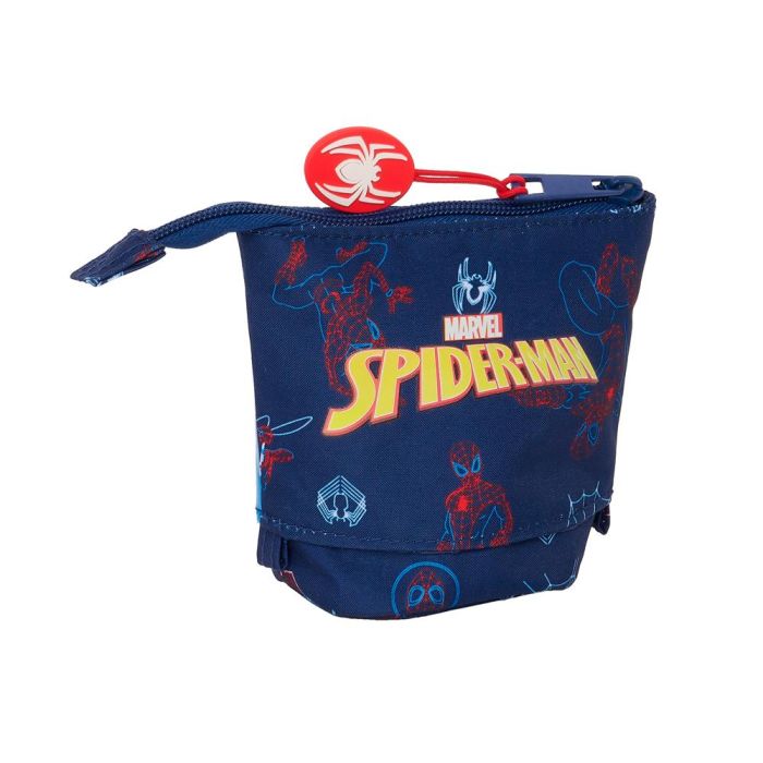 Estuche Cubilete Spider-Man Neon Azul marino 8 x 19 x 6 cm 3