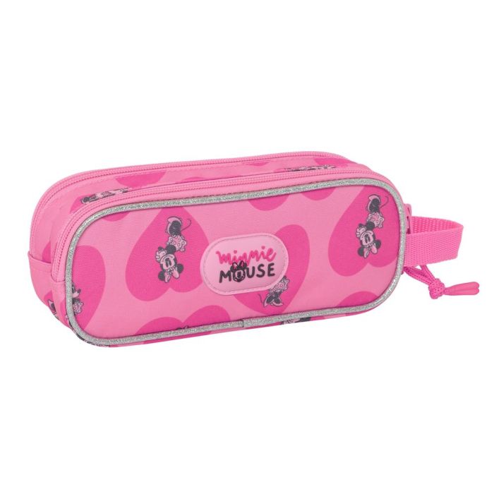 Bolso Escolar Portatodo Safta Doble Minnie Mouse Loving 60x210X80 mm 1