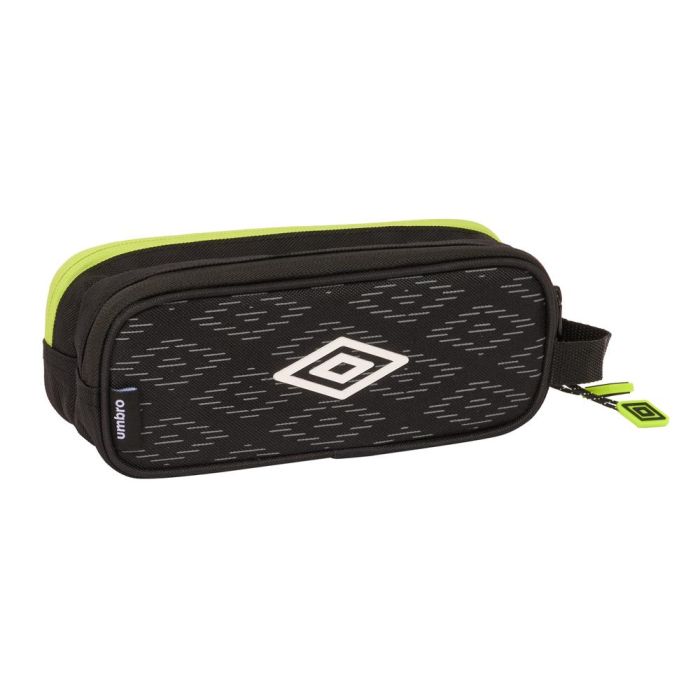 Portatodo Doble Umbro Lima Negro 21 x 8 x 6 cm 1