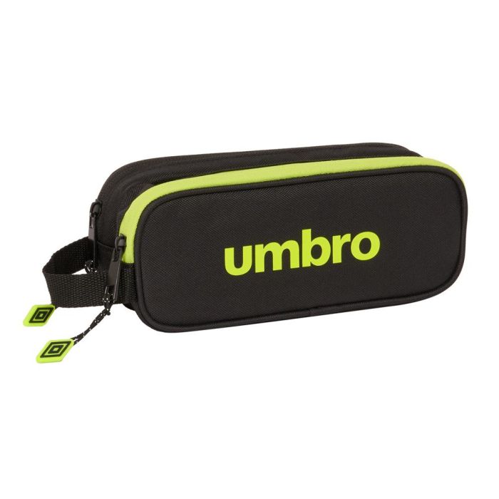 Portatodo Doble Umbro Lima Negro 21 x 8 x 6 cm