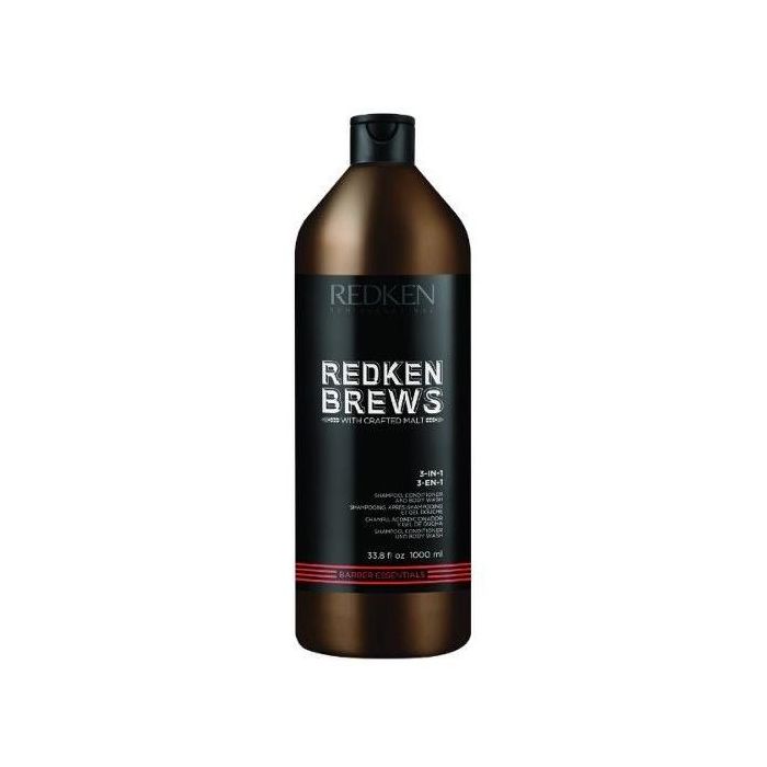 Redken Brews 3-En-1 Champú 1000 mL Redken