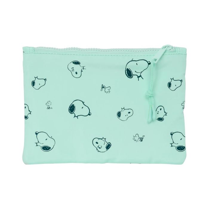 Estuche Escolar Snoopy Groovy Verde 23 x 16 x 3 cm 1