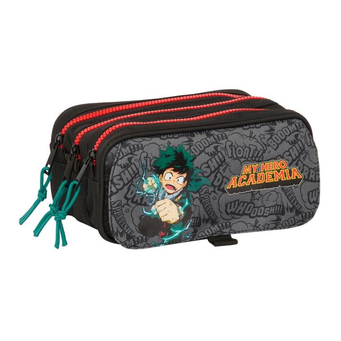 Bolso Escolar Portatodo Safta Triple Big My Hero Academia 80x215x100 mm