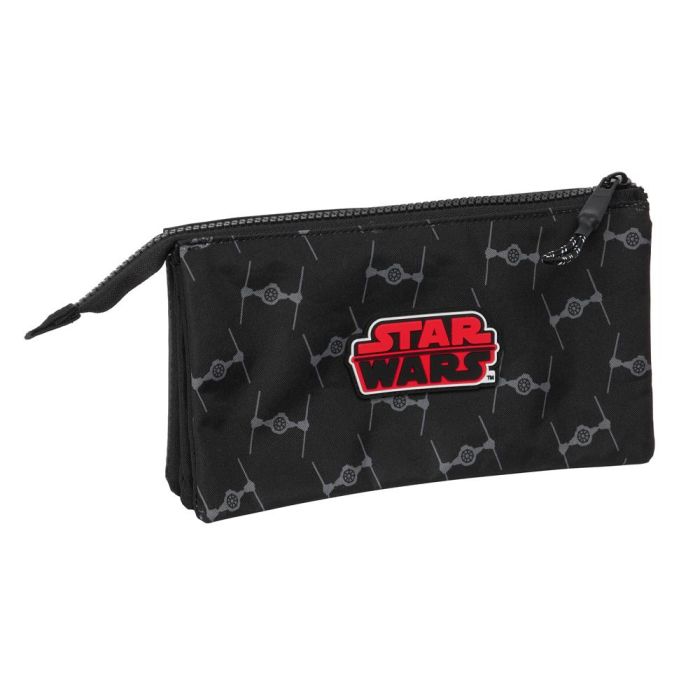 Portatodo Doble Star Wars The fighter Negro 22 x 12 x 3 cm 1