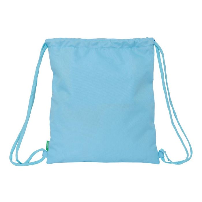 Bolsa Mochila con Cuerdas Benetton Spring Azul cielo 35 x 40 x 1 cm 1 Bolsa Mochila con Cuerdas Benetton Spring Azul cielo 35 x 40 x 1 cm 1