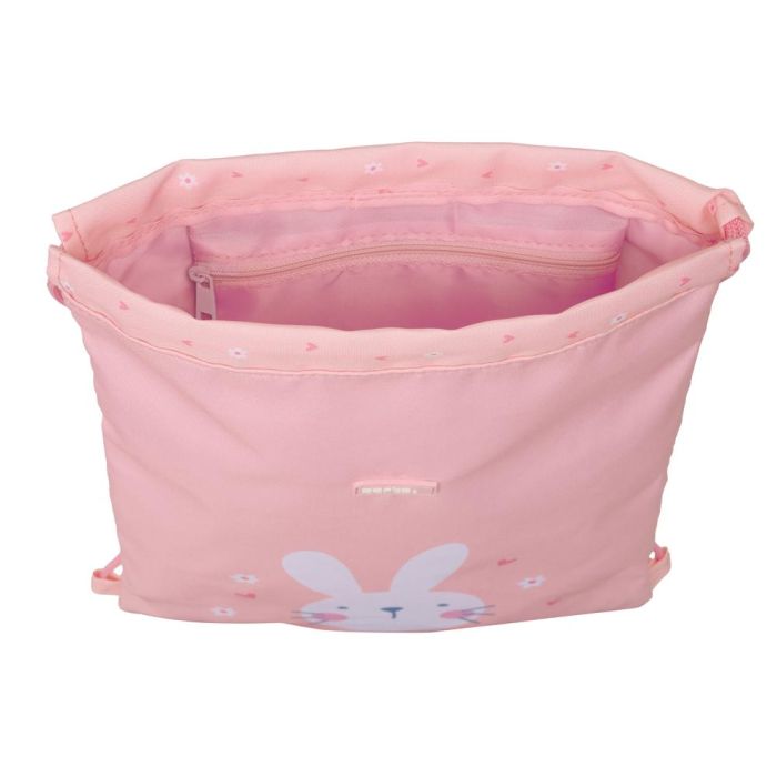 Bolsa Mochila con Cuerdas Safta Bunny Rosa 26 x 34 x 1 cm 3