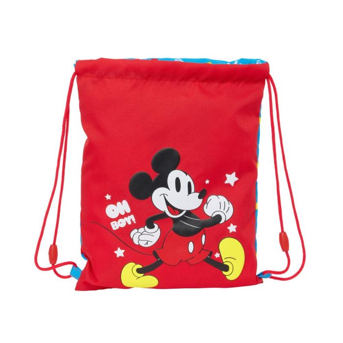 Bolsa Mochila con Cuerdas Mickey Mouse Clubhouse Fantastic Azul Rojo 26 x 34 x 1 cm