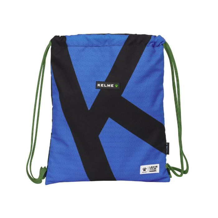 Bolsa Mochila con Cuerdas Kelme Royal Azul Negro 35 x 40 x 1 cm