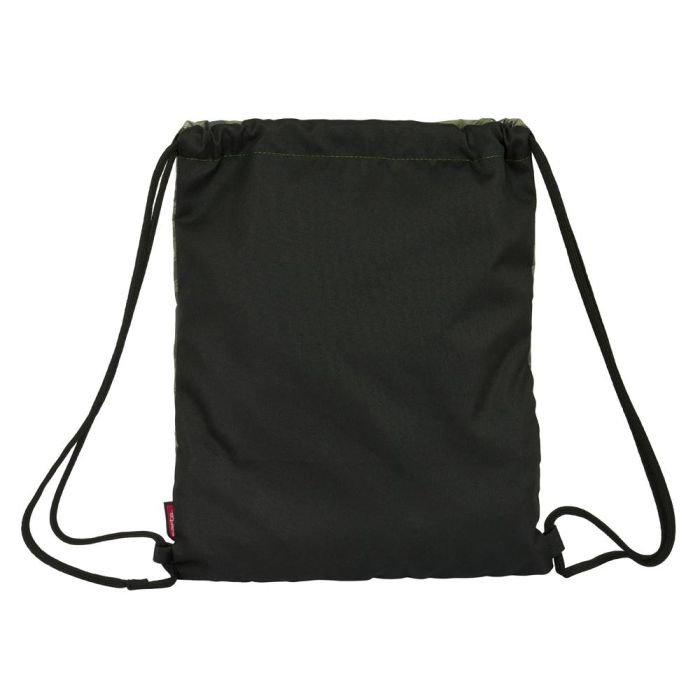 Bolsa Mochila con Cuerdas Kelme Travel Negro Verde 35 x 40 x 1 cm 1