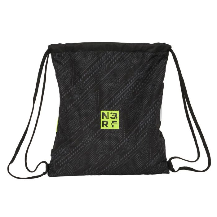 Bolsa Mochila con Cuerdas Nerf Get ready Negro 35 x 40 x 1 cm 1