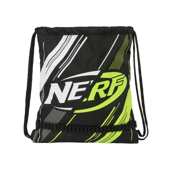 Bolsa Mochila con Cuerdas Nerf Get ready Negro 35 x 40 x 1 cm