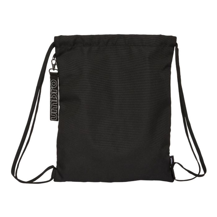 Bolsa Mochila con Cuerdas Umbro Lima Negro 35 x 40 x 1 cm 1