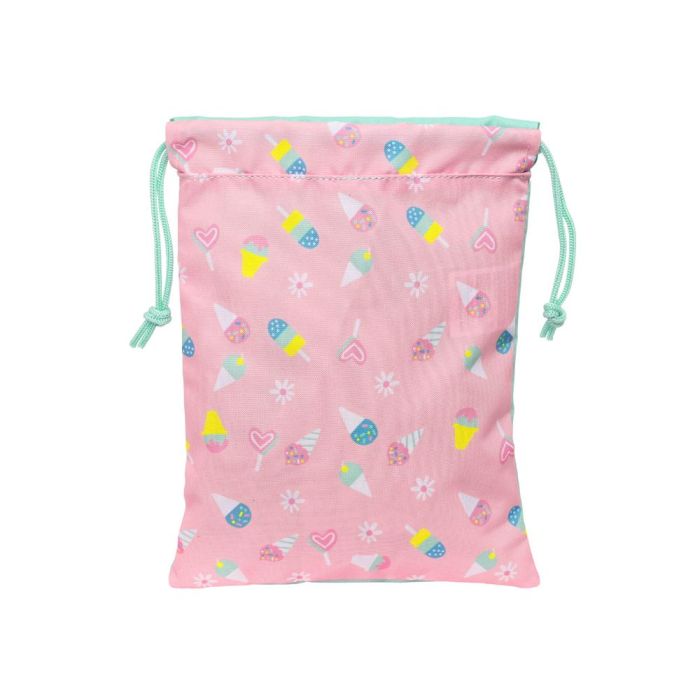 Portameriendas Peppa Pig Ice cream Saco 20 x 25 x 1 cm Rosa Menta 1