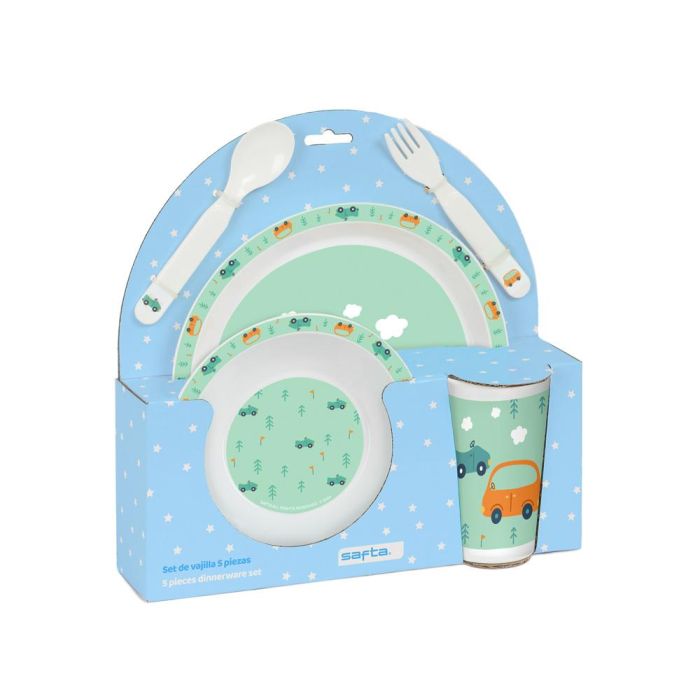 Set de Menaje Infantil Safta Coches (5 Piezas)