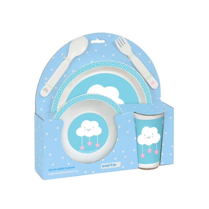 Set de Menaje Infantil Safta Nubes (5 Piezas)