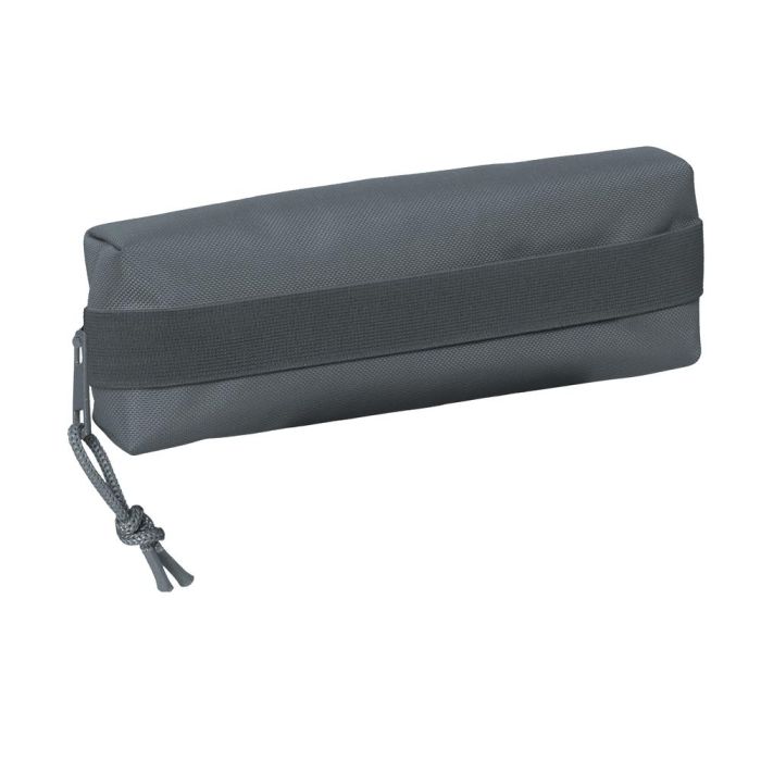 Bolso Escolar Portatodo Safta Rectangular Con Goma Elastica 22 cm Gris Oscuro 3