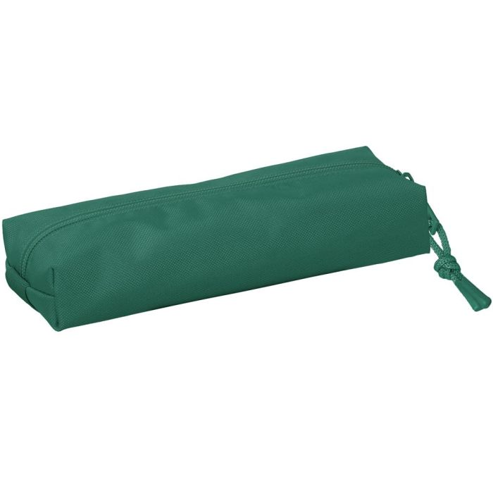 Bolso Escolar Portatodo Safta Rectangular Con Goma Elastica 22 cm Verde Oscuro 1