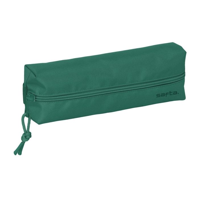 Bolso Escolar Portatodo Safta Rectangular Con Goma Elastica 22 cm Verde Oscuro 2