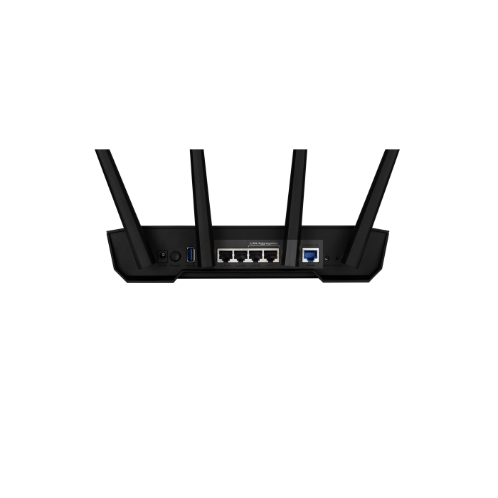 ASUS 90IG0790-MO3B00 router inalámbrico Gigabit Ethernet Doble banda (2,4 GHz / 5 GHz) Negro, Naranja 1