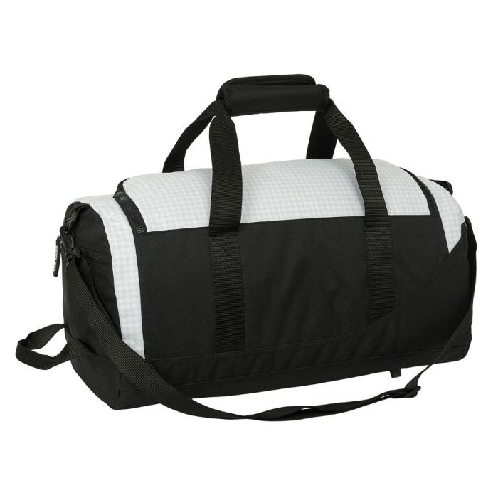 Bolso Bandolera Safta Blanco Negro 50 x 25 x 25 cm 1