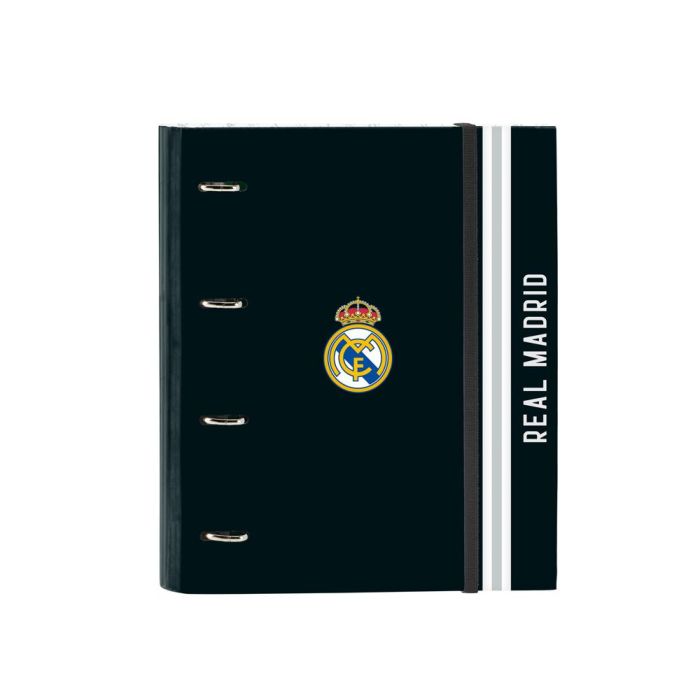 Carpeta de anillas Real Madrid C.F. Blanco Gris 27 x 32 x 3.5 cm