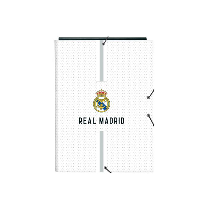 Carpeta Carton Folio Gomas Solapas Safta Real Madrid 1 Equipacion 24-25