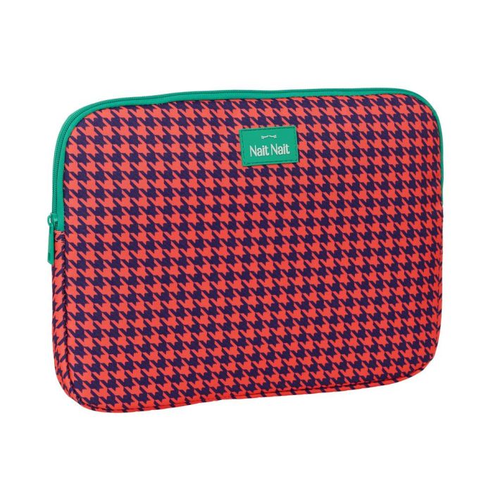 Funda Para Portatil 14'' Safta Nait Nait Pata De Gallo Coral 250x340x20 mm