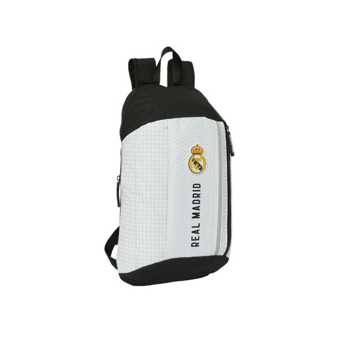 Mini Mochila Safta Con Cremallera Vertical Real Madrid 1 Equipacion 24-25 390x220x100 mm