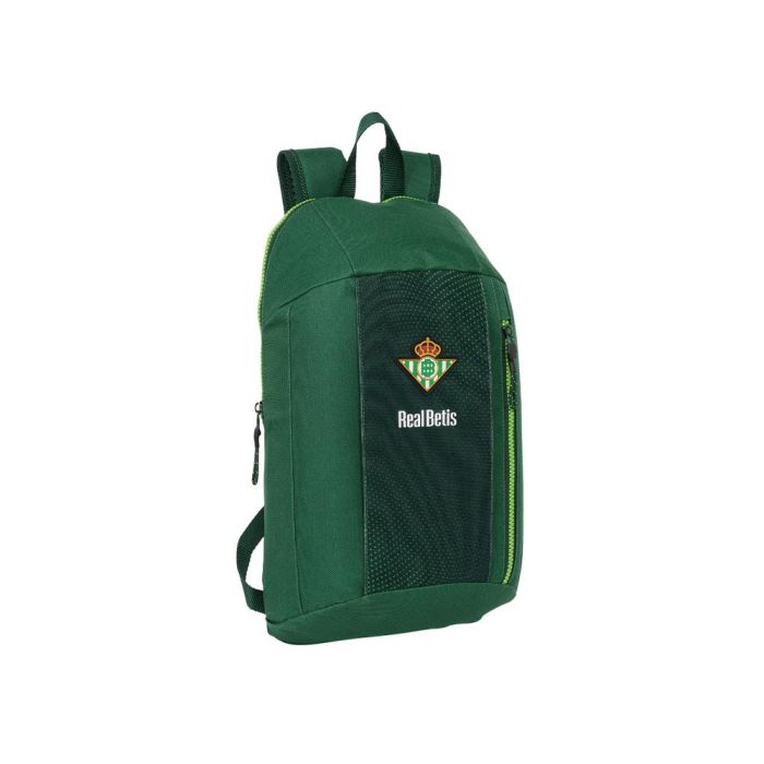 Mini Mochila Safta Con Cremallera Vertical Resistente Al Agua Real Betis Balompie 390x220x100 mm