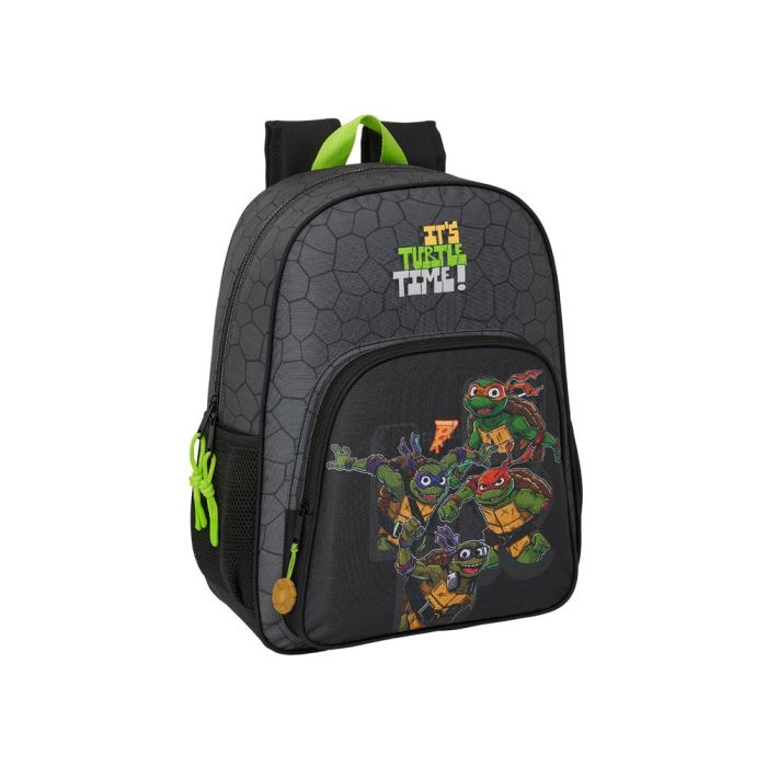 Mochila Escolar Teenage Mutant Ninja Turtles Negro Gris 33 x 42 x 14 cm