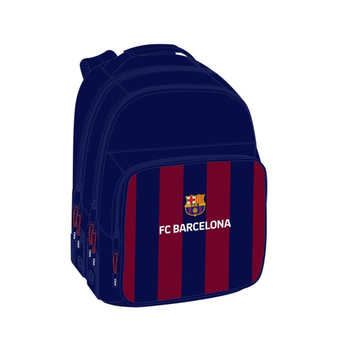 Mochila Safta Doble Con Cantoneras Adaptable A Carro F.C. Barcelona 420x320x150 mm