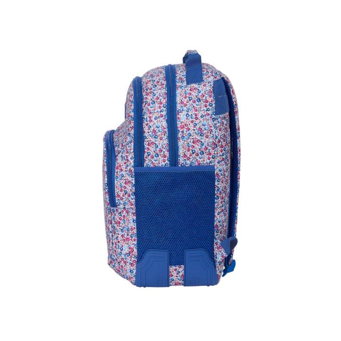 Mochila Safta Doble Con Cantoneras Adaptable A Carro Nait Nait Floresistente Coimbra Azul 420x320X150 mm 2