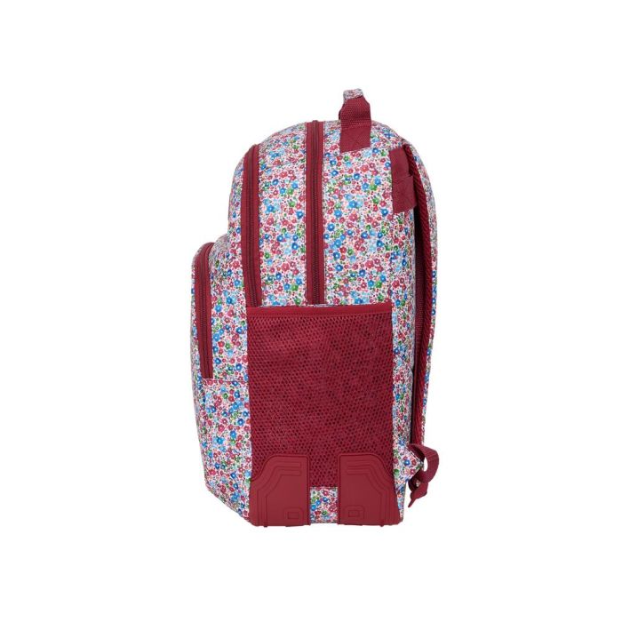 Mochila Safta Doble Con Cantoneras Adaptable A Carro Nait Nait Floresistente Coimbra Burdeos 420x320X150 2