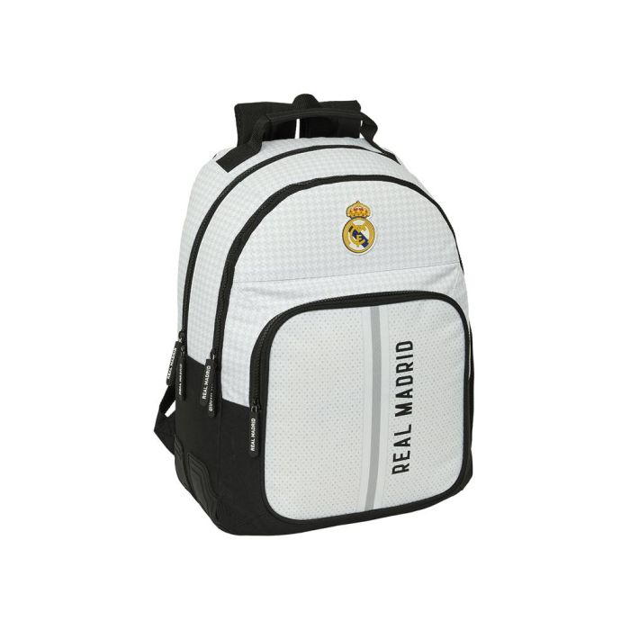 Safta Mochila Doble Con Cantoneras Adapt.Carro Real Madrid 1ª Equip. 24-25