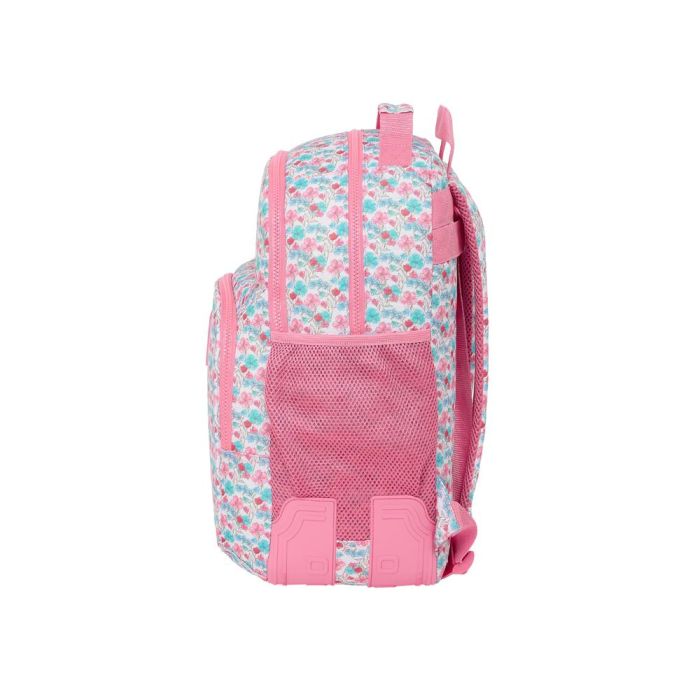 Mochila Safta Doble Con Cantoneras Adaptable A Carro Reciclado Moos Floresistente 420x320X150 mm 2