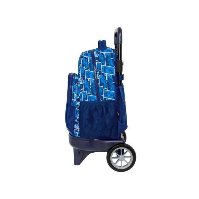 Mochila Safta Grande Con Ruedas Compact Evolution Extraible Hot Wheels Sonny 450x330X220 mm 2