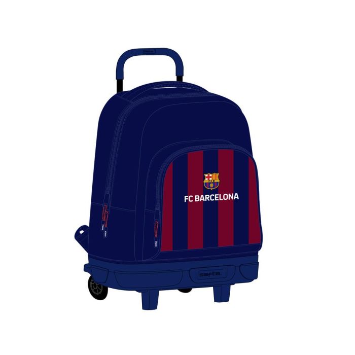 Mochila Safta Grande Con Ruedas Compact Extraible F.C. Barcelona 450x330x220 mm