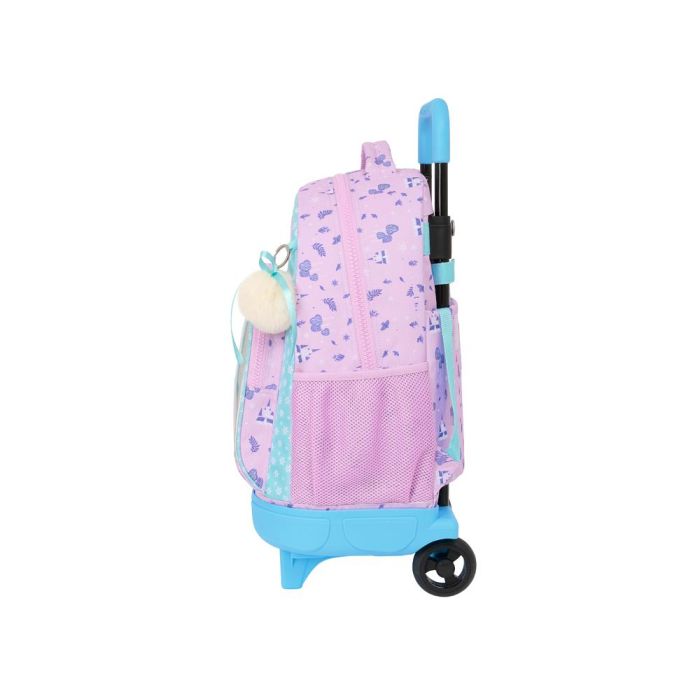 Mochila Escolar con Ruedas Frozen Cool days Violeta Azul cielo 33 x 45 x 22 cm 2