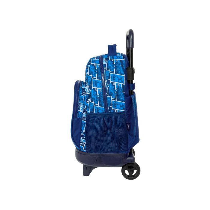 Mochila Safta Grande Con Ruedas Compact Extraible Hot Wheels Sonny 450x330X220 mm 2