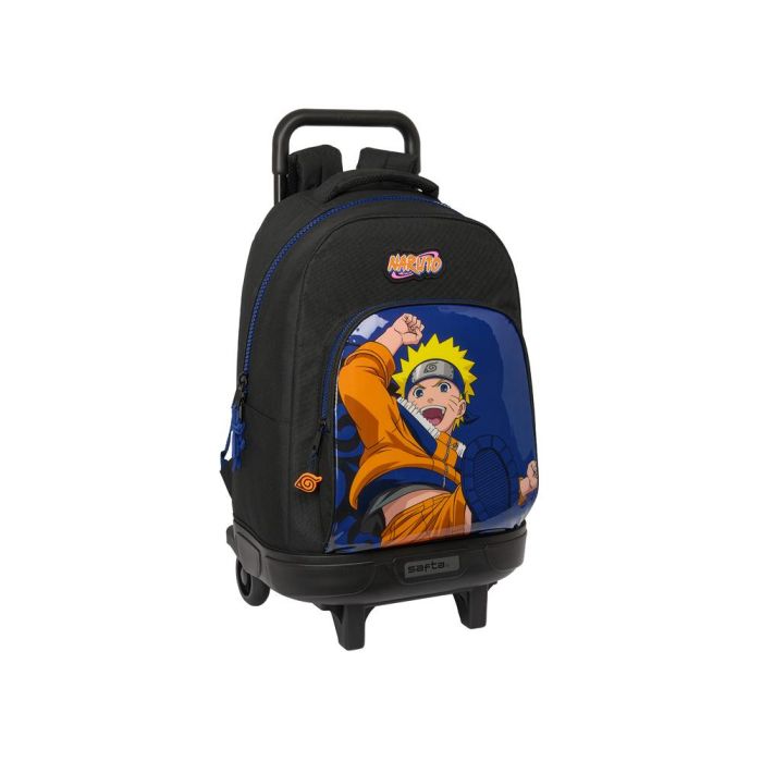 Mochila gde. c/ruedas compact extraible naruto "ninja" 33x45x22 cm