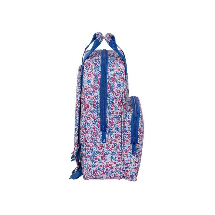 Mochila Safta Infantil Con Asas Nait Nait Floresistente Coimbra Azul 280x200X80 mm 1