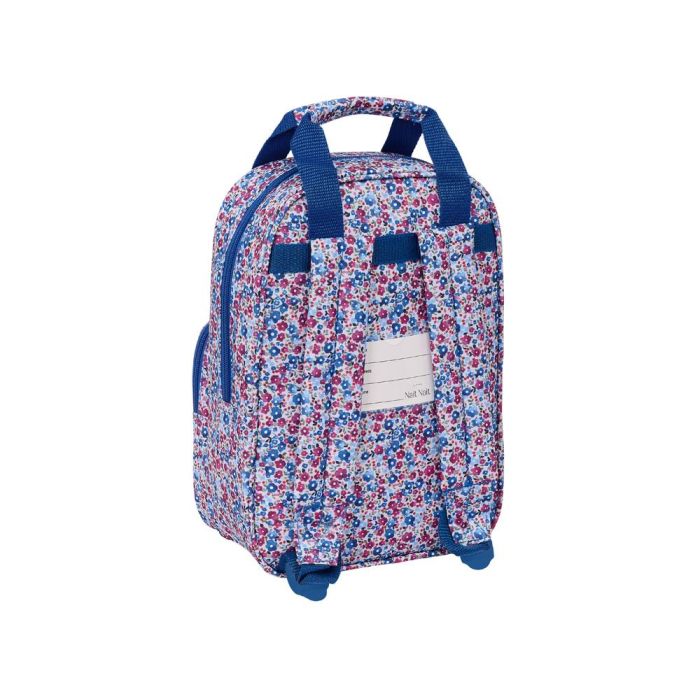 Mochila Safta Infantil Con Asas Nait Nait Floresistente Coimbra Azul 280x200X80 mm 1