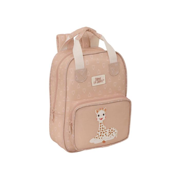 Mochila Safta Infantil Con Asas Reciclada Y Repelente Agua Sophie La Girafe Cookie 280x200X80 mm