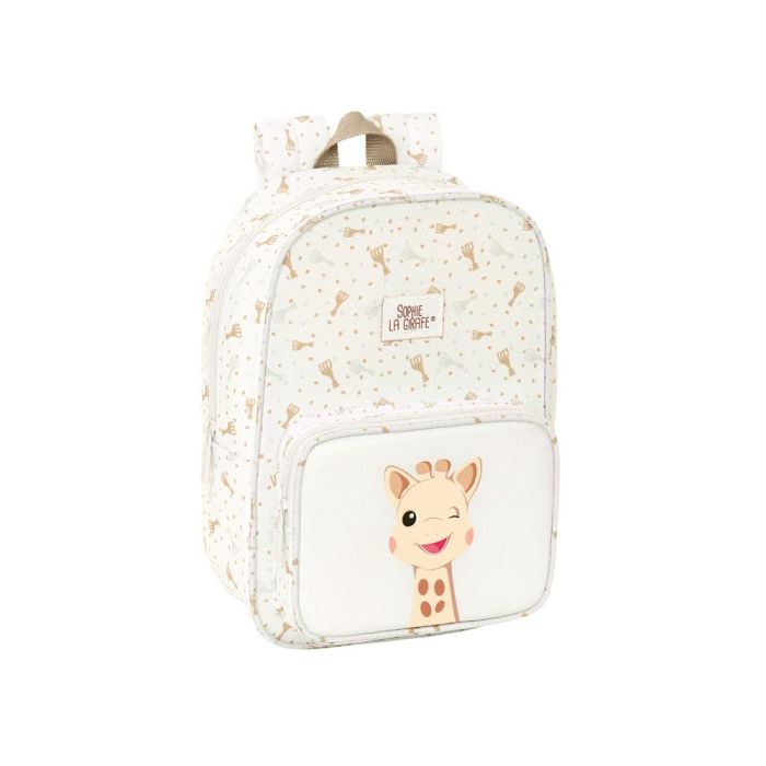 Mochila Safta Infantil Reciclada Y Repelente Agua Sophie La Girafe Cookie 280x200X80 mm